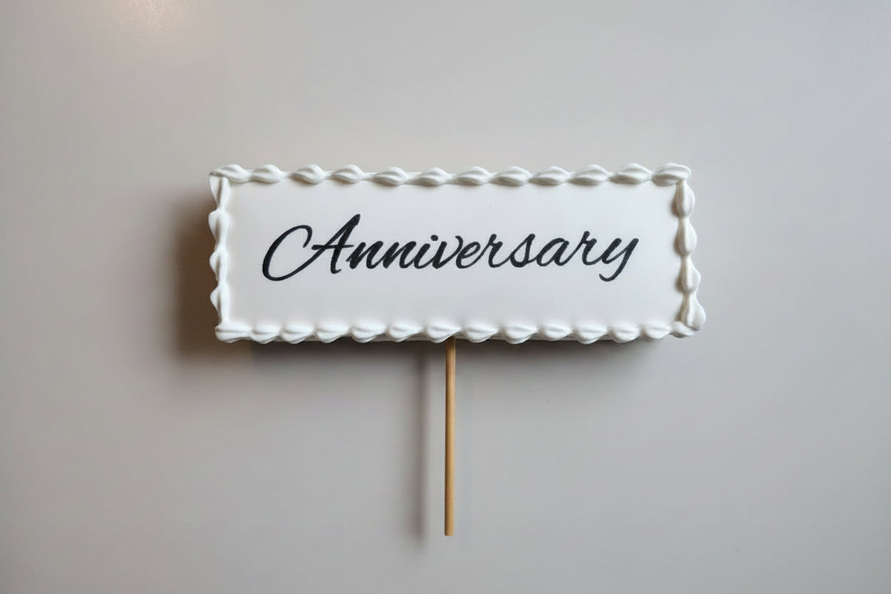 k.お祝いメッセージ入りアイシングクッキー【Happy Birthday/Anniversary】チーズケーキと一緒のご購入がおすすめです。※ご注文日からご到着日まで１週間いただきます。